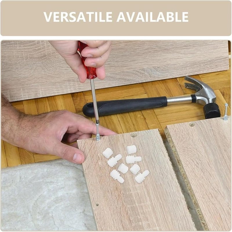 80Pcs Hinge Expansion Plugs with Pre Inserted Nuts for Furniture Repair and Cabinet Hardware Fastener - Image 5